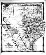 County Map of Texas, Indian Territory, Bond County 1875 Microfilm
